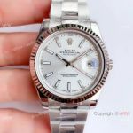 Noob Factory Swiss Copy Rolex Datejust II 3235 V3 Silver Face Watch 41mm